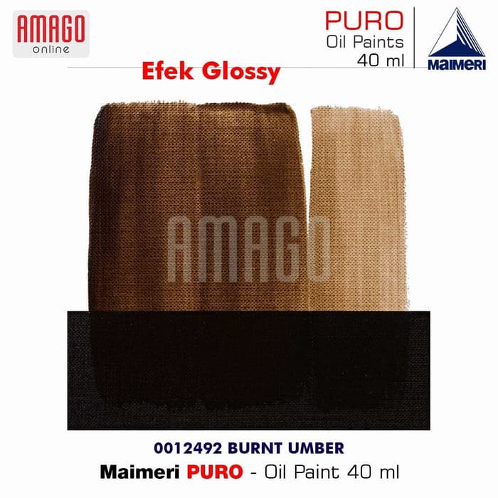 MAIMERI PURO - OIL PAINT - BURNT UMBER - 40ML - M0012492