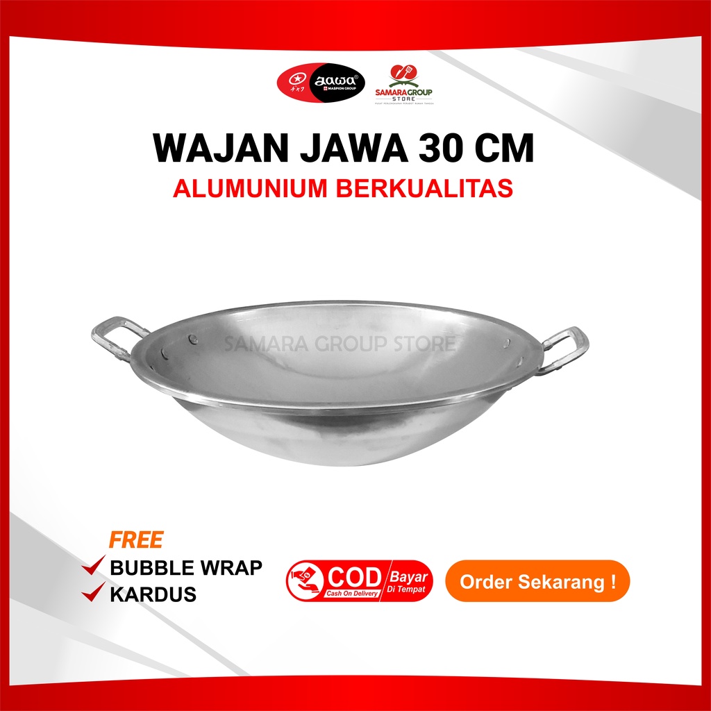 WAJAN ALUMUNIUM JAWA UK. 30 CM