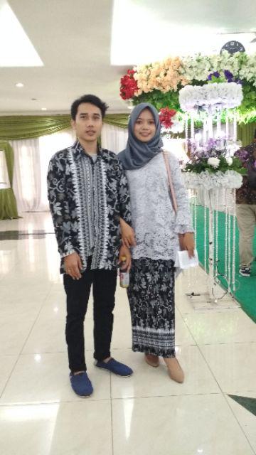 Couple Pinkan Silver/batik/brukat/baju Kondangan