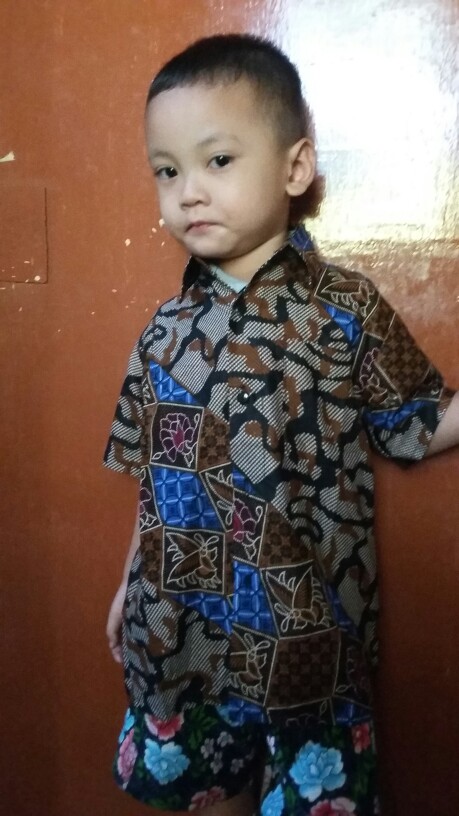 Batik Couple Keluarga Atasan Motif Sogan Loreng - Nivana Batik
