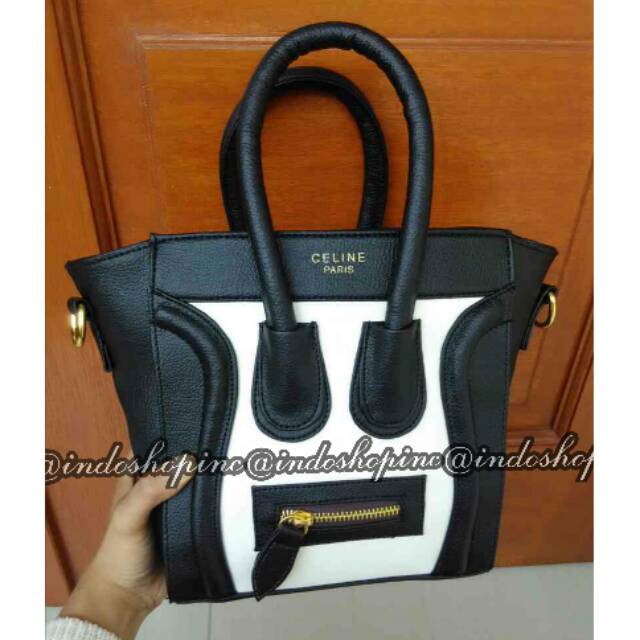 Tas wanita celine mini / celine 2 tone miniL