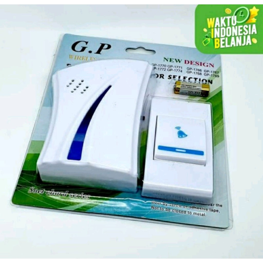 Door Bell Bel Pintu Rumah Wireless Tanpa Kabel