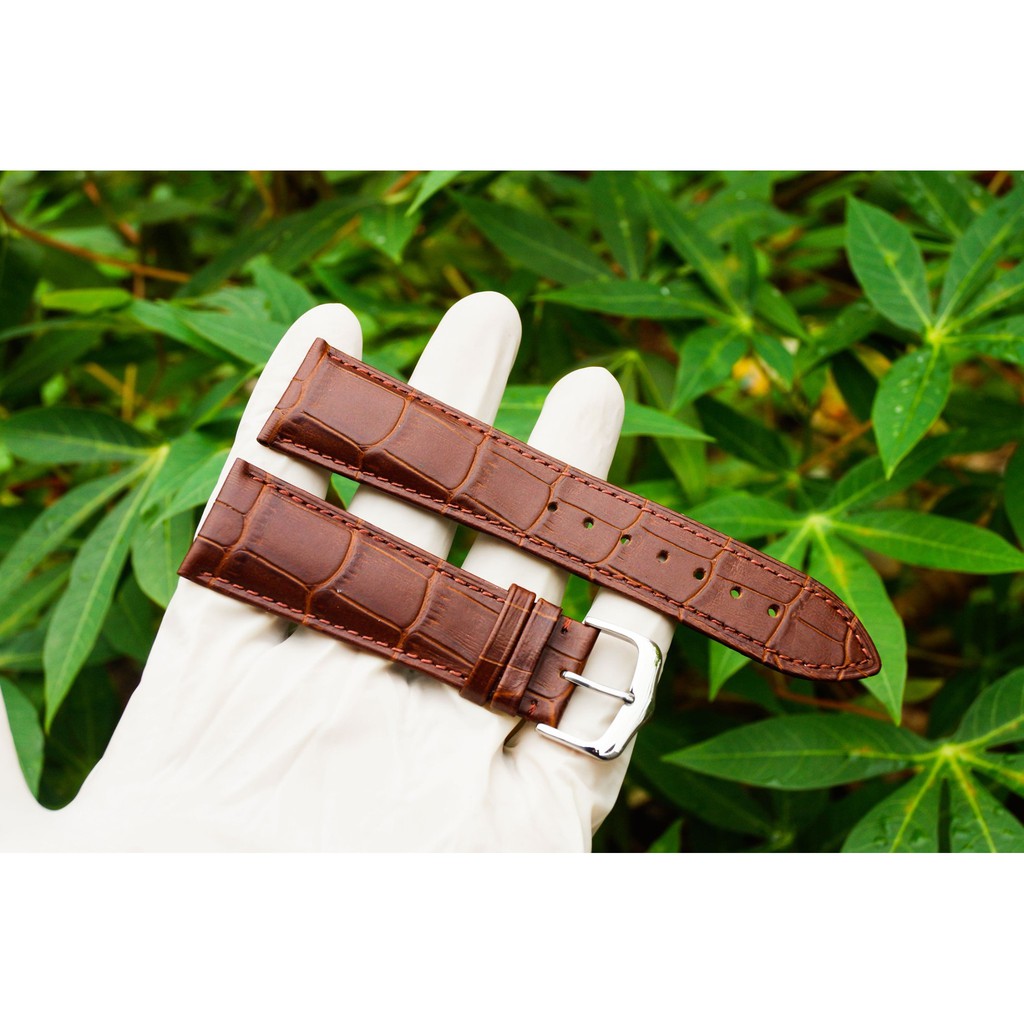 Strap tali jam tangan kulit genuine leather berkualitas.