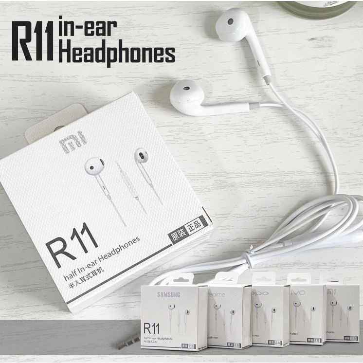 Handsfree R11 Headset Jack 3.5mm Compatible With All Smart Phones