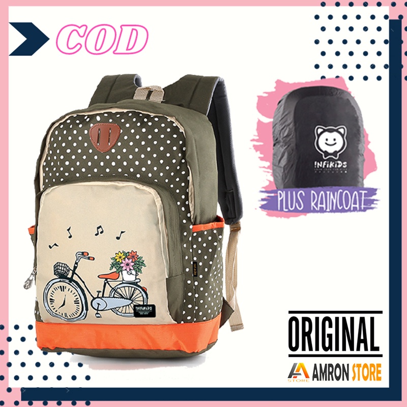 Tas Sekolah Ransel Backpack Anak Perempuan PAUD TK SD Motif Lucu Model Terbaru Kualitas Terbaik