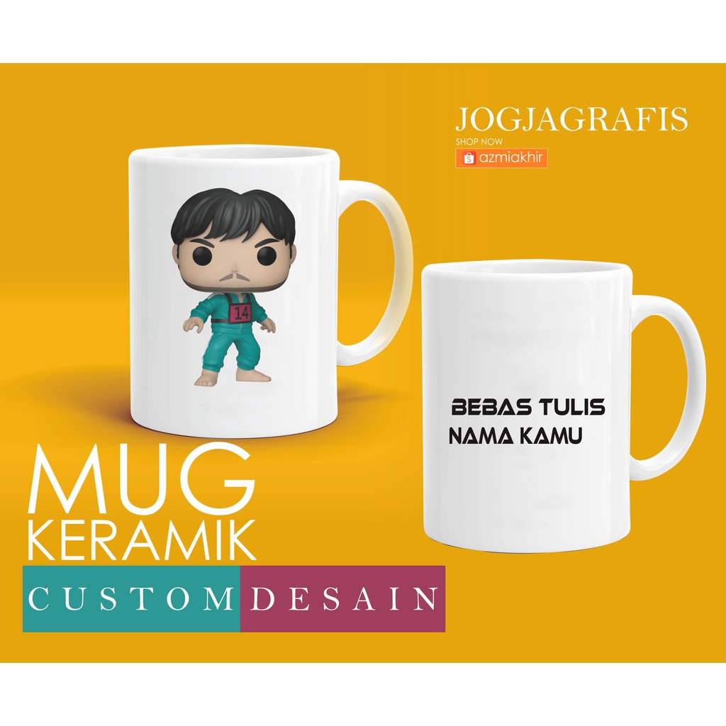 [ Cetak Satuan ] MUG PRINTING SOUVENIR PROMOSI / SOUEVNIR ULTAH / SOUVENIR PERNIKAHAN MUG KERAMIK CU
