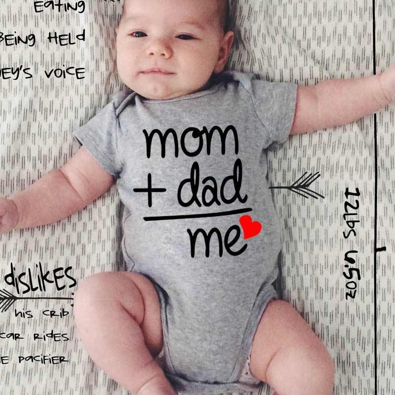 Kaos Jumper Bayi Kaos MOM DAD ME Import Usia 0 - 12 Bulan - Jumper Bayi Abu - Jumper Bayi Lucu SALE