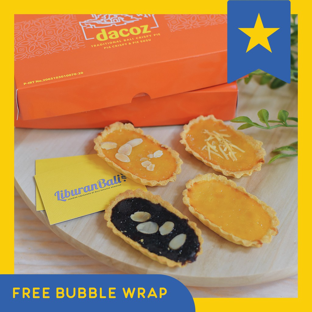 

PIE SUSU DACOZ BOX KECIL (Rasa Original, Keju, Almond dan Choco Almond) - FRESH PABRIK