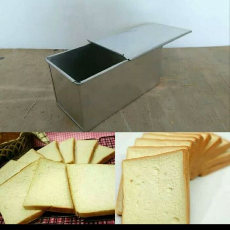 LOYANG ROTI TAWAR/CETAKAN ROTI TAWAR/LOYANG ROTI TAWAR TUTUP ALUMUNIUM
