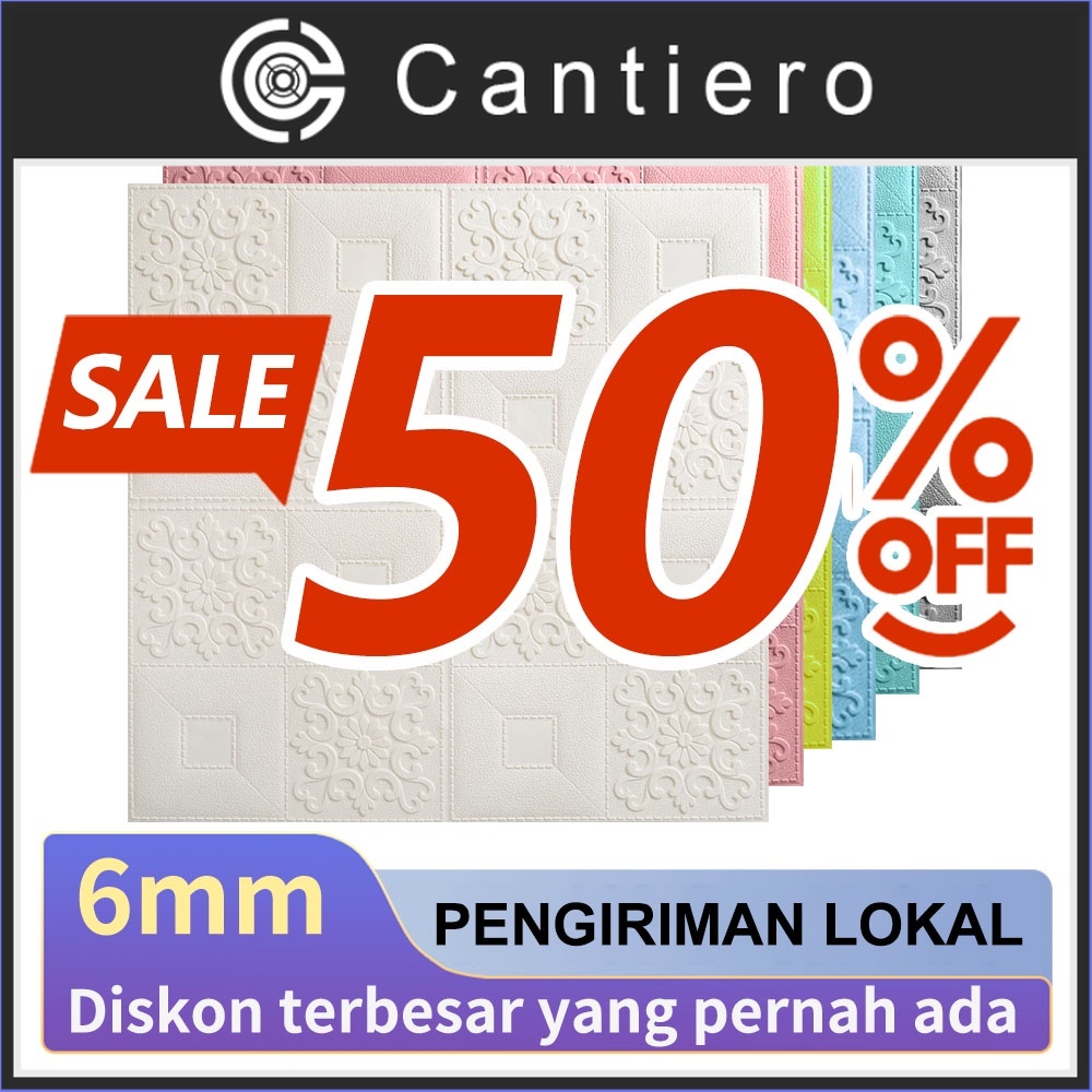 COD Beli 10 Gratis 1 70X70cm Wallpaper Dinding Foam 3D Batu Bata Walpaper Timbul Walfoam Wall Stiker