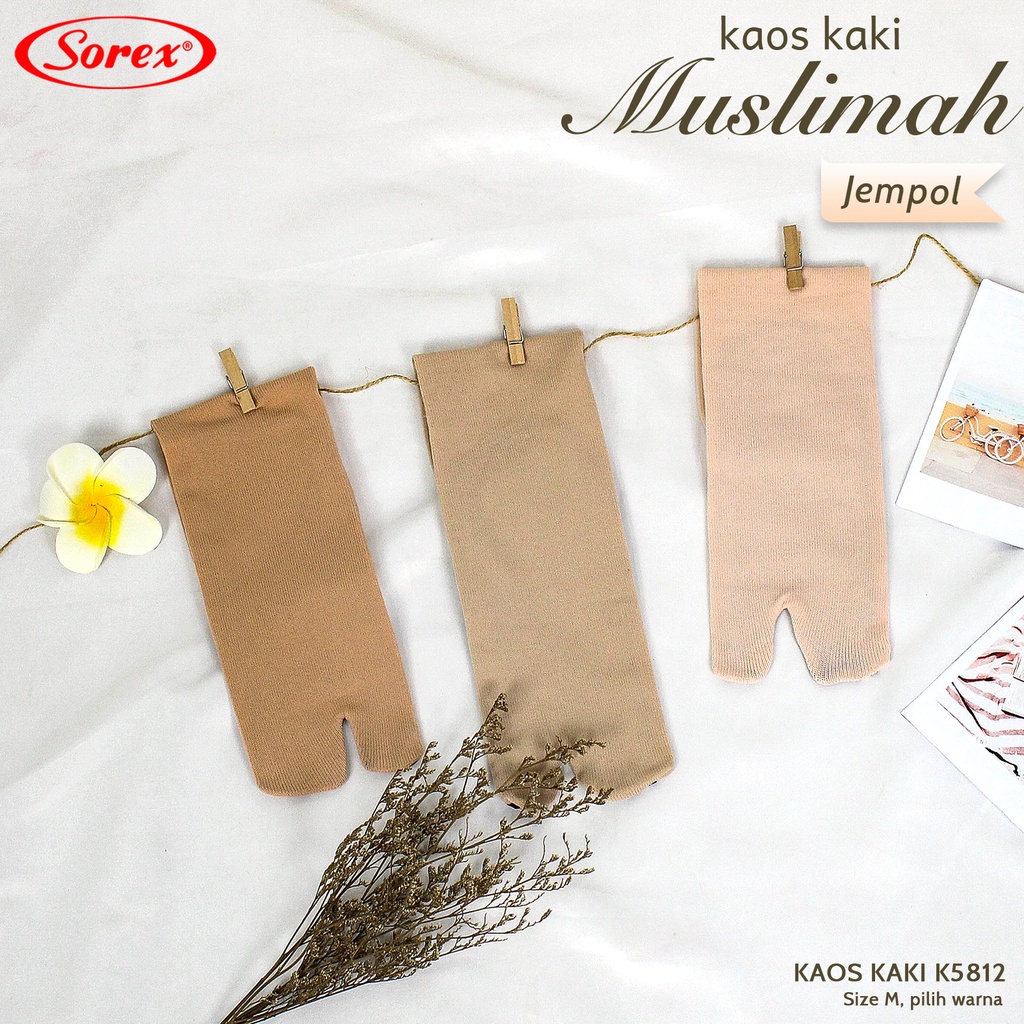 J958 KAOS KAKI MUSLIMAH DENGAN JEMPOL SIZE S - L