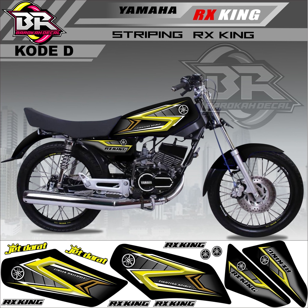 Sticker Rx King Variasi Stiker Lis Striping Rx King Kode d