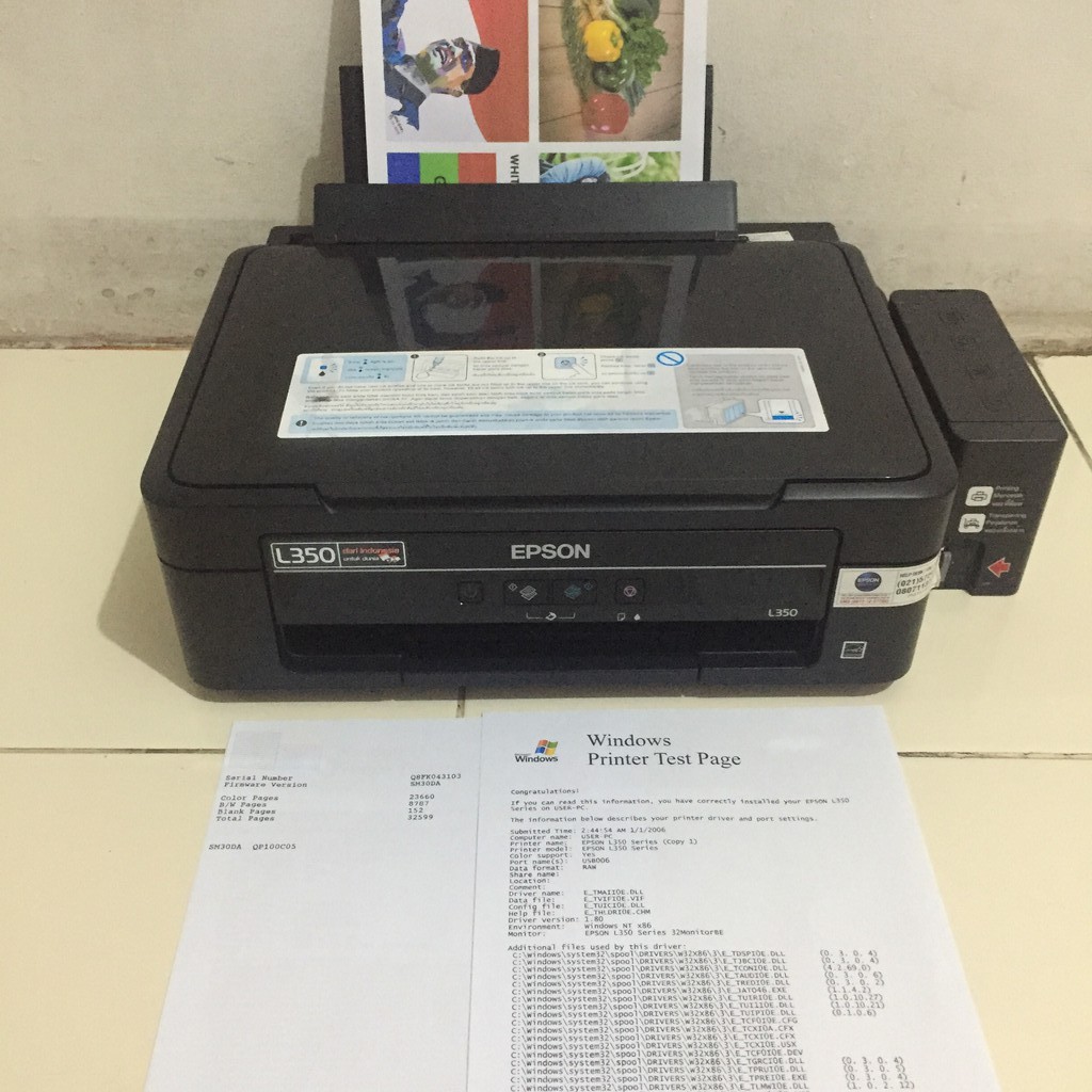 Printer Epson L350 (print,scan,copy) Bekas