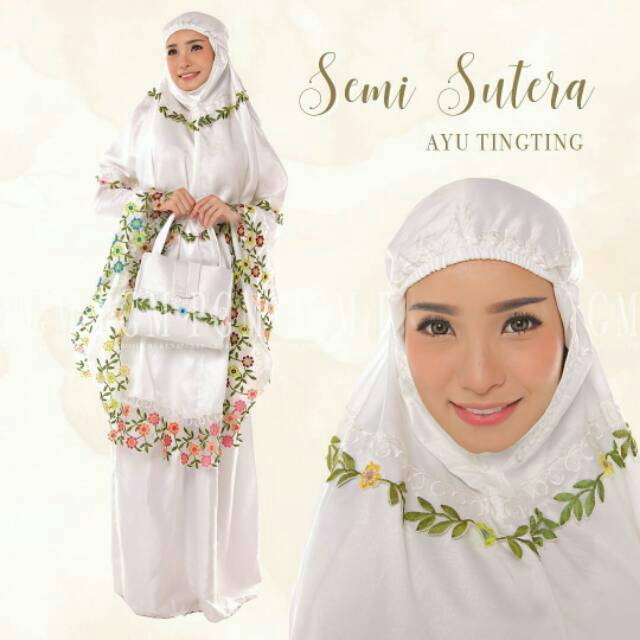 mukena semi sutra ayu ting ting || Mukena semi sutra