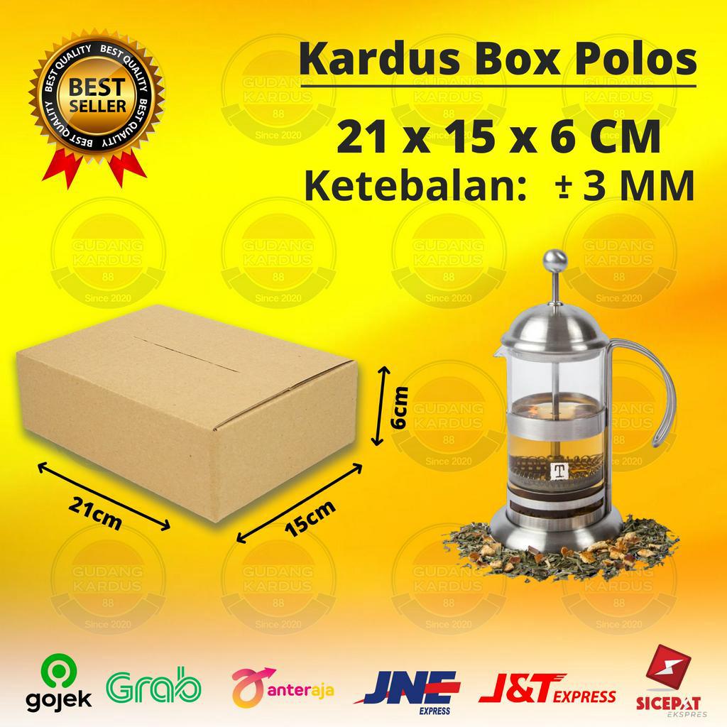 

Kardus Karton Box 21x15x6 CM Dus Polos Packing Packaging
