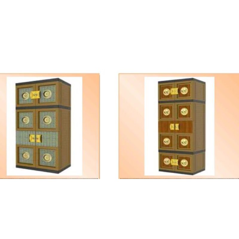 Lemari Plastik/ Lemari Pakaian Naiba Gantung Standar/Jumbo Batik 1013 1803 1853 Boneka Doraemon