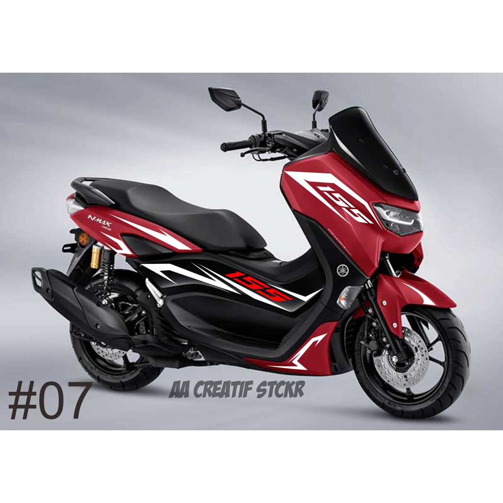 CUTTING STICKER ALL NEW NMAX 2020 2021 MOTOR merah minimalis simple elegan
