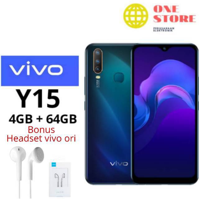 Vivo Y15 4/64 Ram 4GB Rom 64GB Garansi Resmi | Shopee