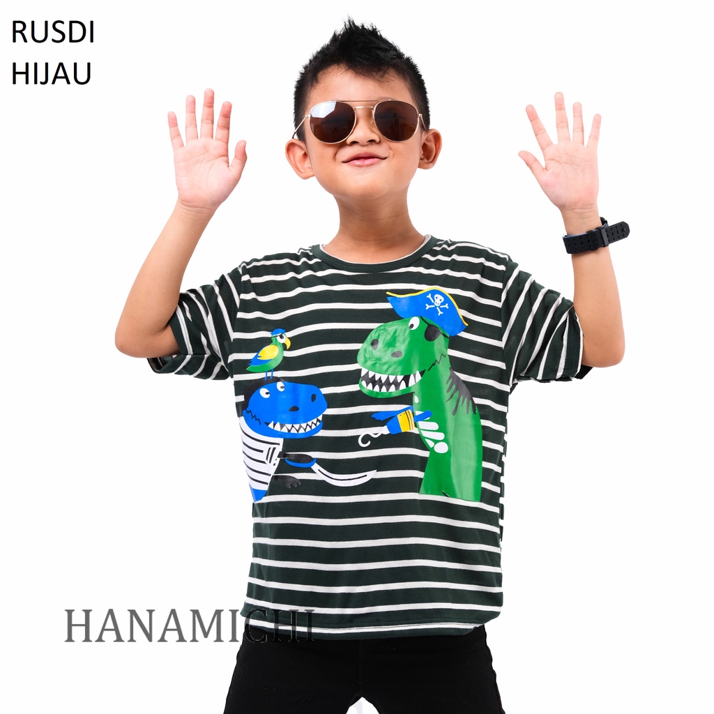 Hanamichi RUSDI Kaos Sablon Anak Lengan Pendek