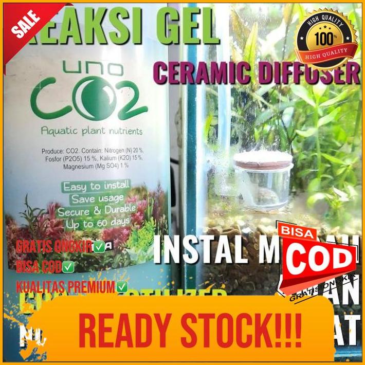 Uno Co2 Gel Co2 + Fertilizer Aquascape Paket Lengkap