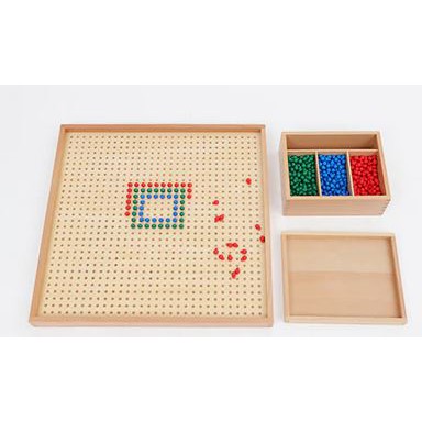 Montessori Elementary Square Root Board / Peg Board