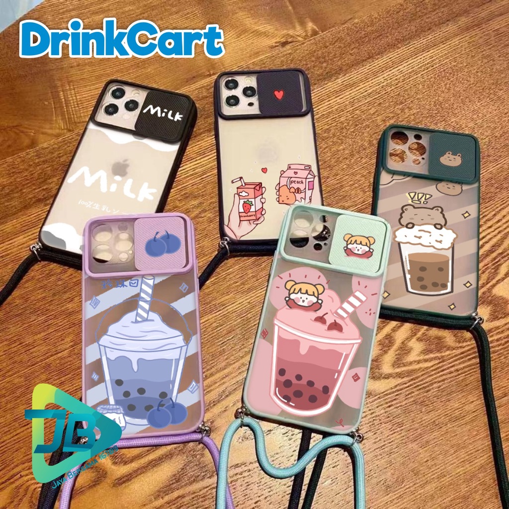 SOFTCASE SLINGCASE SLIDE PELINDUNG KAMERA DRINKCART SAMSUNG OPPO VIVO REALME IPHONE XIAOMI ALL TYPE JB4946