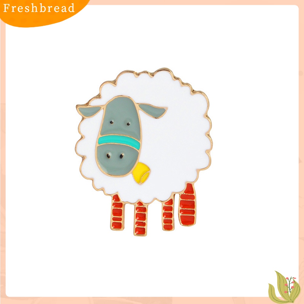 [ TERLARIS]Cute Cartoon Sheep Enamel Brooch Pin Badge Women Jewelry Decor Clothes Accessory