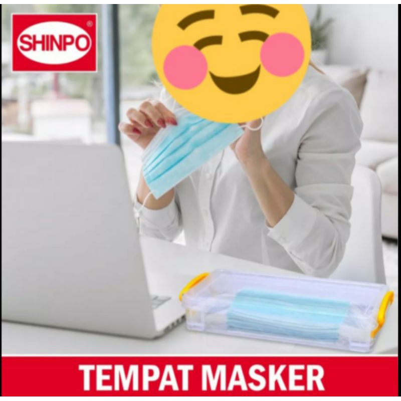 SHINPO Kotak serbaguna bisa untuk simpan masker/alat tulis