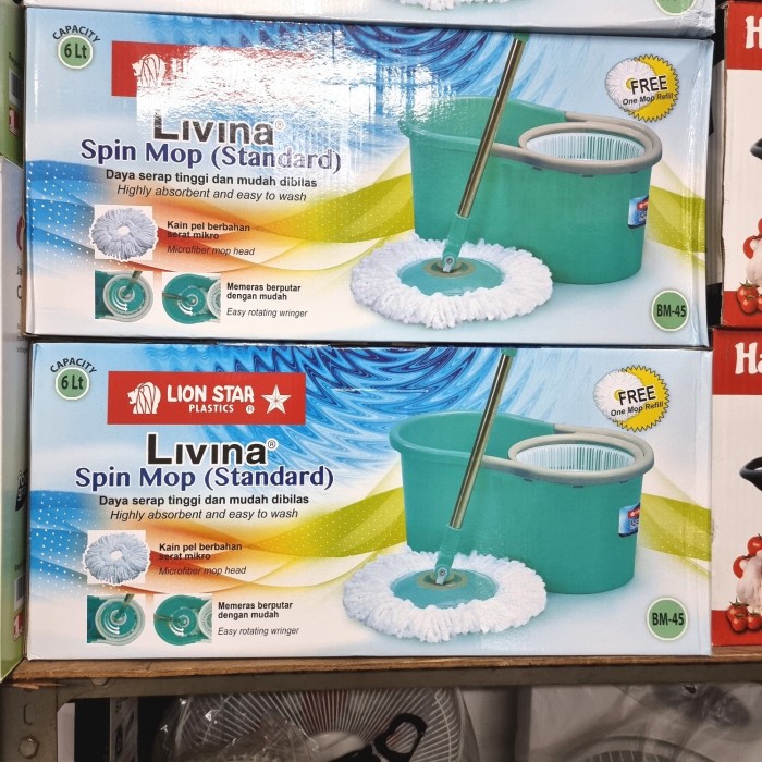 Pel Putar Set Livina Spin Mop Standart Lion Star