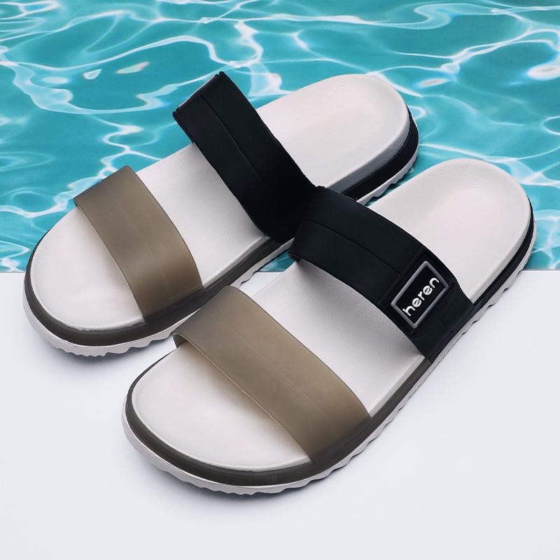 Sandal Slide Fashion/sandal Pria/ Slop Pria BAYAR DI TEMPAT Sandal Slip on Pria 39-45