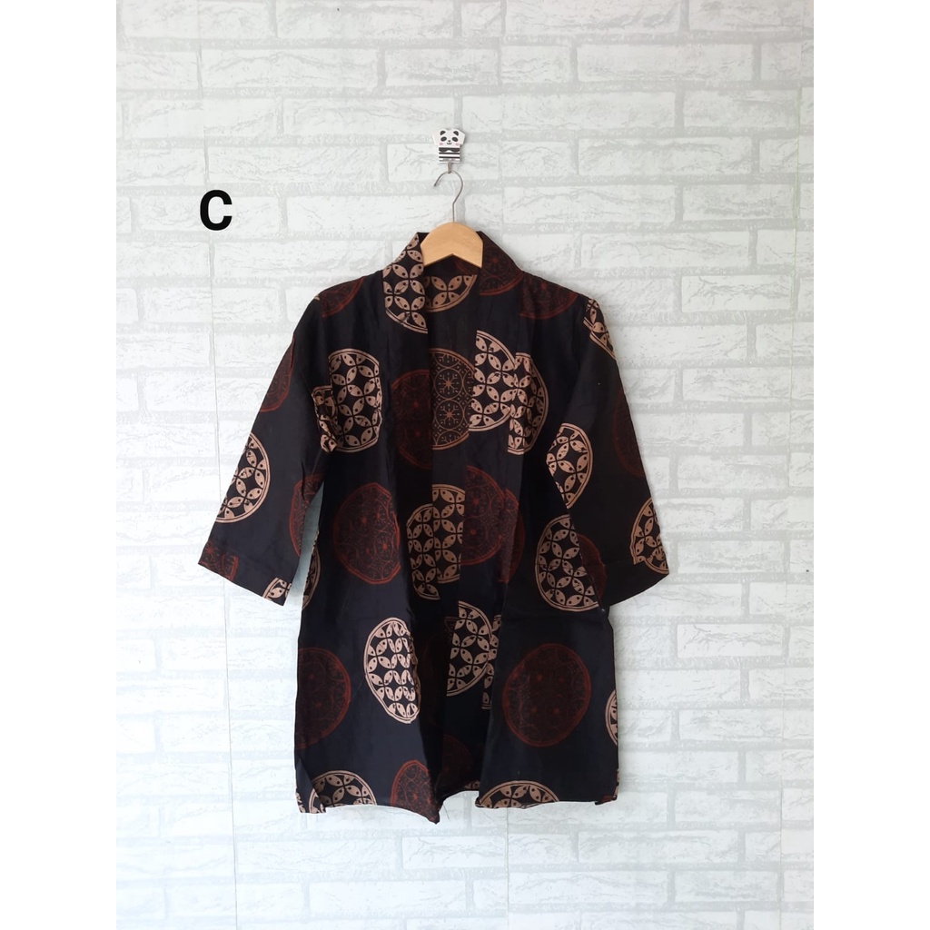 vest outer/ rompi batik berlengan jumbo