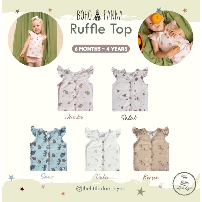 Bohopanna Ruffle Top - baju atasan anak