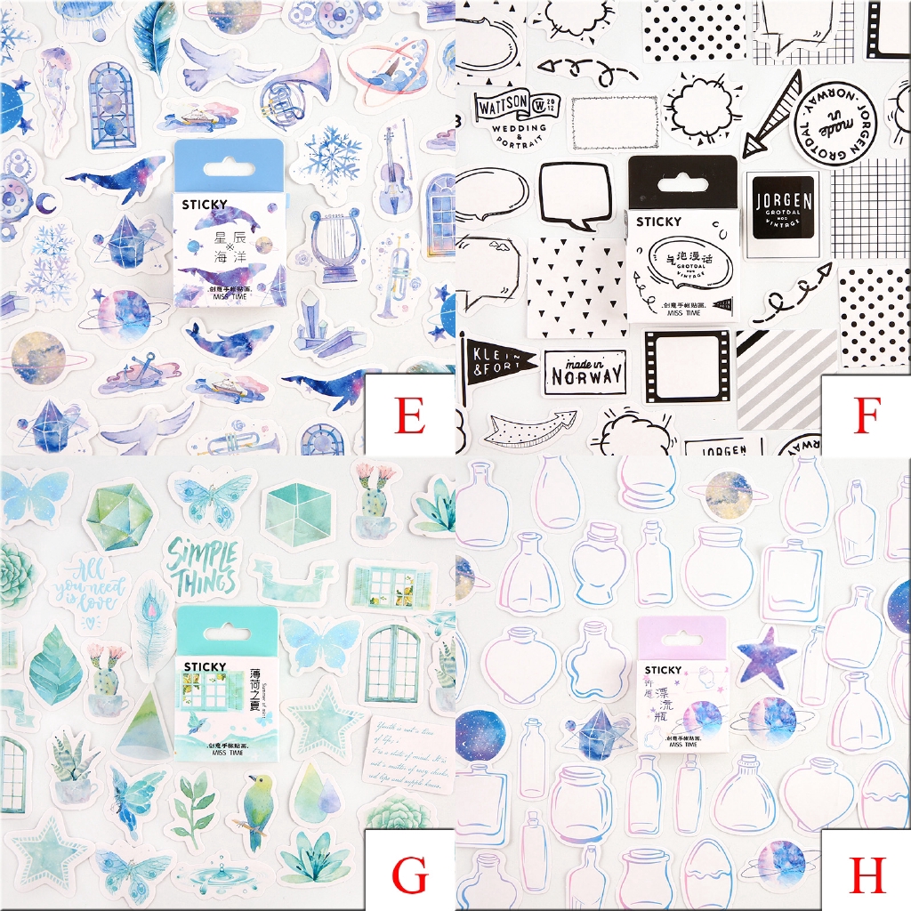 Girl Generation Series Cute Boxed Kawaii Stickers Planner Scrapbooking Stationer-7