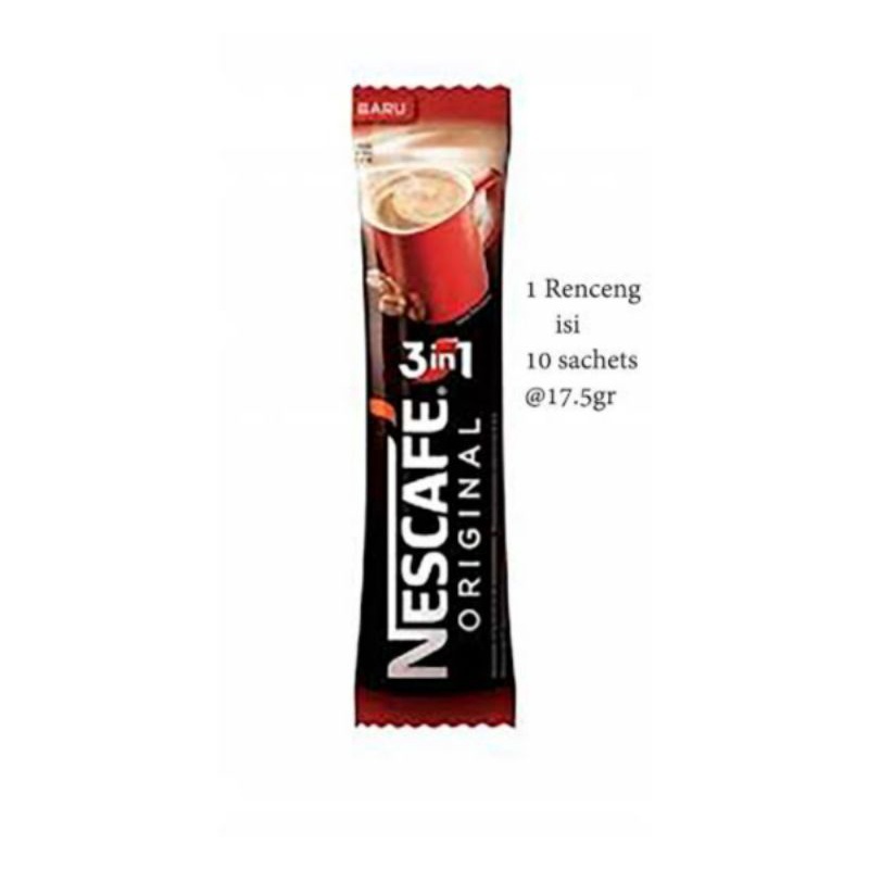 

Nescafe Original 3 in 1 isi 10 sachet 17,5g