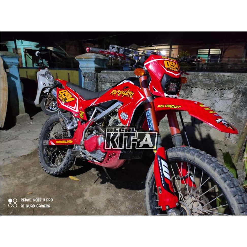 Decal Stiker Klx Bf 150 Merah Dekal Striping Sticker New Klx Bf Extreme 2018 Decal Klx G