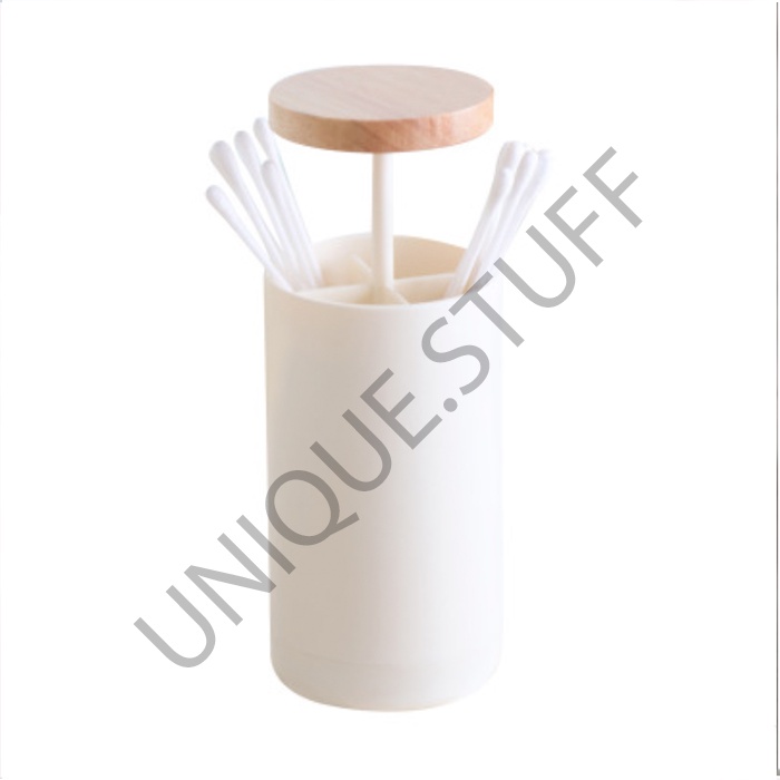 Automatic pop up cotton bud toothpick dispenser tempat korek kuping otomatis