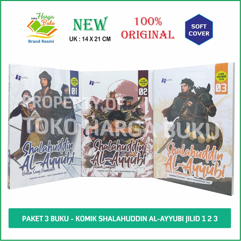 Foto Paket 3 Buku Komik Shalahuddin Al-Ayyubi Jilid 1 2 3 SLB