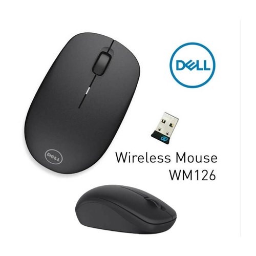 Dell WM126 Original Optical Mouse Wireless DELL BLUETOOTH MOUSE WM 126 - HITAM 2.4 GHz Wireless