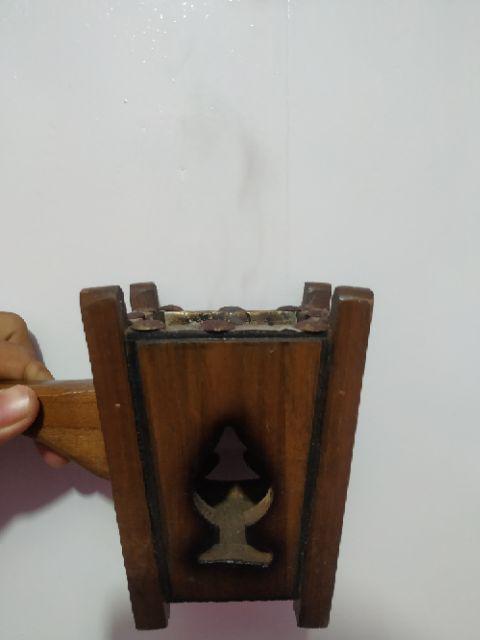 Tempat Bakaran Buhur Kayu Jati Besar - Burner Manual - Incense Burner - Aromatherapy - Mabkhara