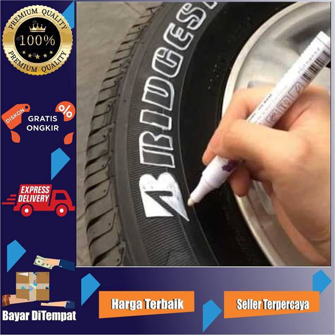 

ORIGINAL SPIDOL TULIS BAN MOBIL / MOTOR TOYO MARKER PAINT ORI WARNA PUTIH