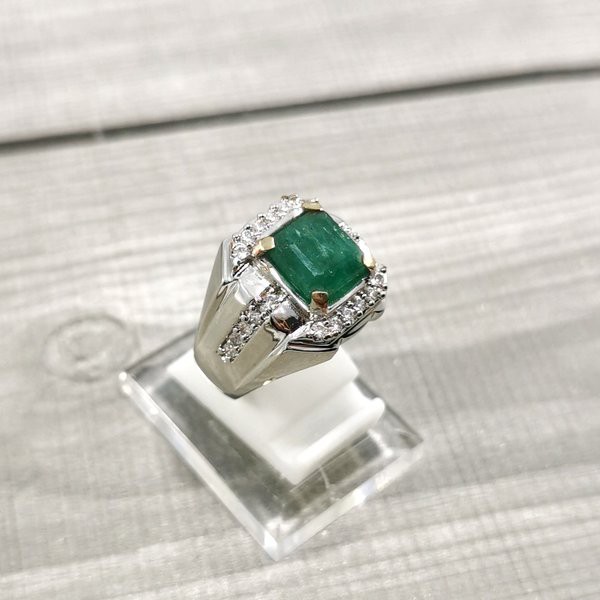 CINCIN BATU PERMATA NATURAL JAMRUD EMERALD BERLY est COLOMBIA Ist 08