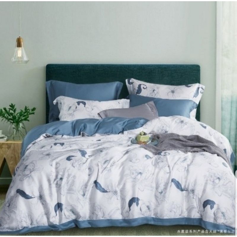 Bedcover Organic Tencel Serat bambu 60s Kain Halus Lembut