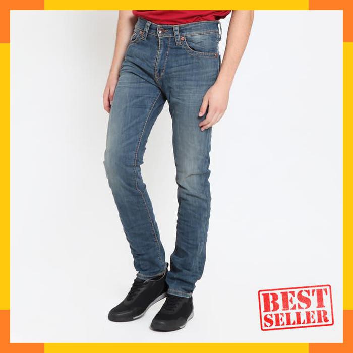 Terlaris ENERGIE Jeans Pria Original - Darwin Jeans Slim Fit - Biru- 30