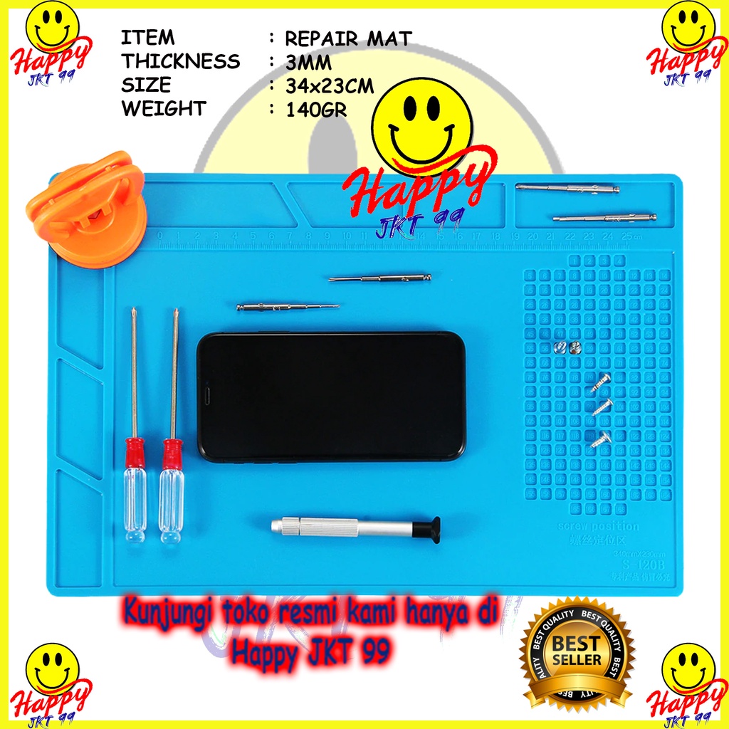 [ HAPPY JKT 99 ] KARPET MATRAS PAD SERVICE TAHAN ANTI PANAS ALAS SERVICE 34X23CM