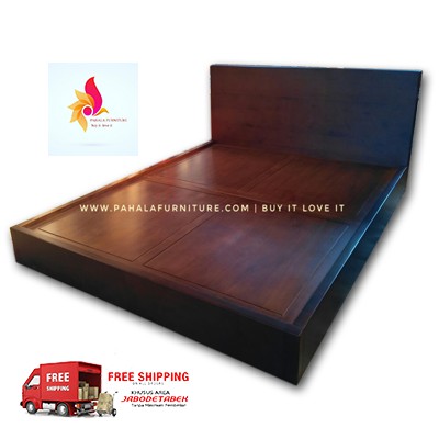 Tempat Tidur Minimalis Blok Dipan Jati  Modern Ranjang Jati  