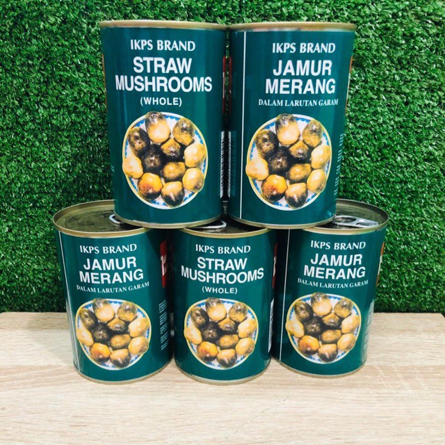 IKPS Jamur Merang Kaleng Whole Straw Mushroom 425 gram gr G 425gr