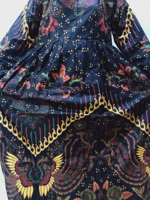 Batik Couple Keluarga Sania Ruffle Ori Ndoro Jowi Kupu Kuning