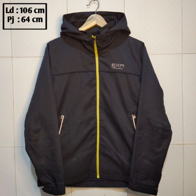 EXR PROGRESSIVE preloved branded jaket pria wanita cewek cowok thrift pl bekas second jacket parasut