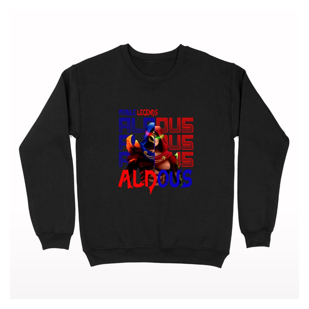 SWEATER CREWNECK MOBILE LEGENDS HERO ALDOUS MIYA MARTIS LING NANA FRANGCO EUDORA COSPLAY COLTURE - N