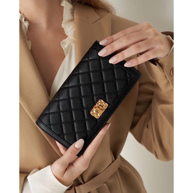 c micaela long wallet